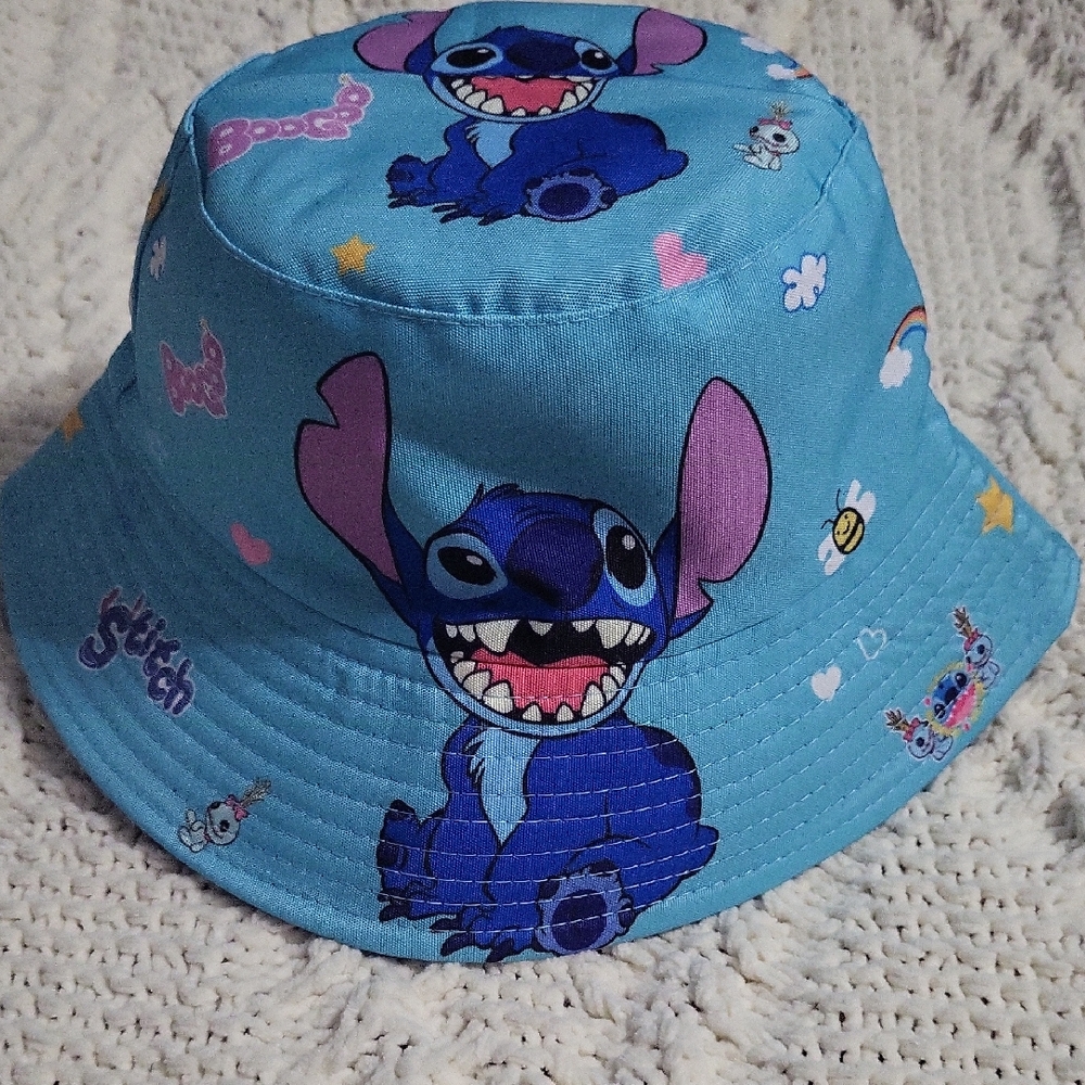 Stitch Blue Kids Hat with Cartoon Design